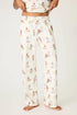Pj Salvage Ruff On The Range Dog Print Open Leg Pant
